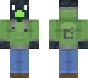 tucaners dark green mojang hoddie