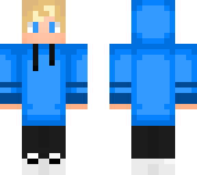blue hoddie