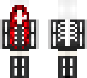 goth skelly hoodie girl