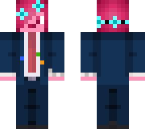 navy suit poppy