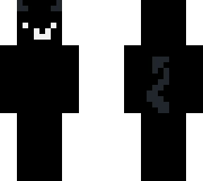 simply black w/horns and tail