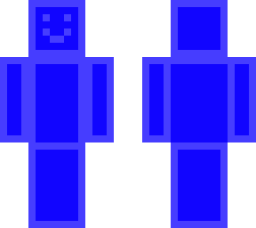 the blue man