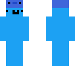blue guy with axolotl hat