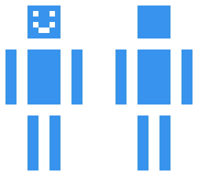 blue square guy