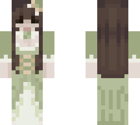 green dress