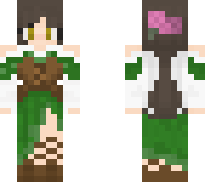 green dressed aurora