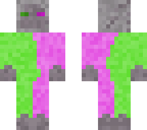 melted guard - green and pink