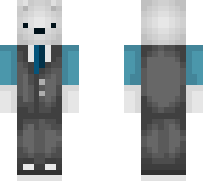 polar bear in suit