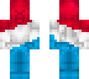 red white and blue steve