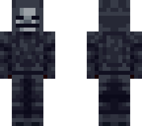 slim armored cultist - skeleton mask (bedrock)