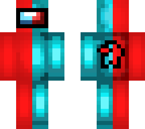 blue and red among.