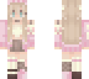 cute girl in pink <33 (fixed & slim arms)