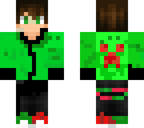 green sweatshirt boy