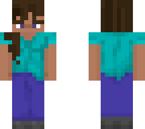 steve but he is one of those emo girl skins