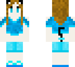 blue cat girl