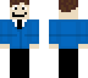 blue suit
