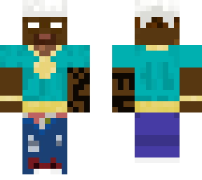 herobrine with white hair