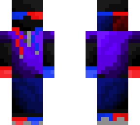blue and red enderman