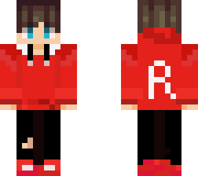 human in red