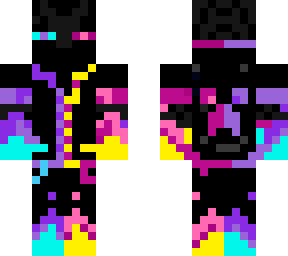 pink and purple enderman