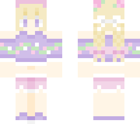 purple flower girl