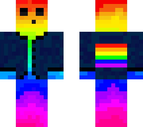 rainbow pride slime with jacket