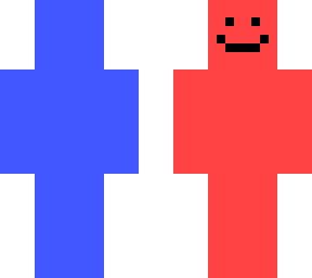red and blue