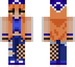 blue 70s redhead