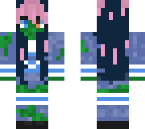 zombie apocalypse girl 2 colored hair