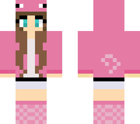 girl in a piggy hoodie - blue eyes