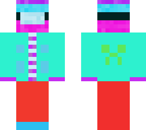 neon skier