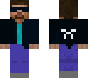 steve wearing  sunglasses and zombie pattern hoodie