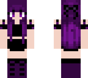 Violet Character. Minecraft Violeta | Minecraft Skin