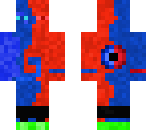 red and blue enderman