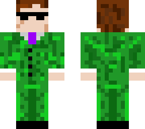 green suit