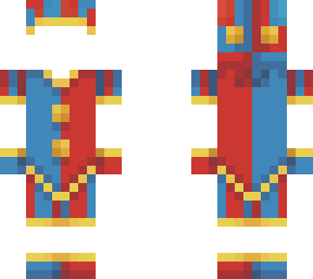 red and blue clown template