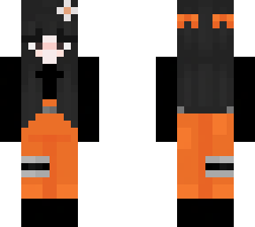 orange girl naruto cute flower