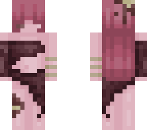 reskin of pink zombie girl in dress