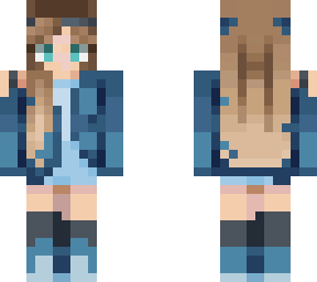 blue female summer