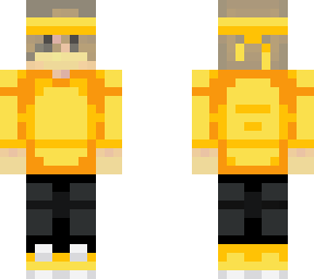 casual boy - yellow hoodie hive style - yellow headband