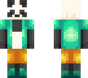 panda with clothes