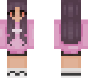 pink hoodie girl