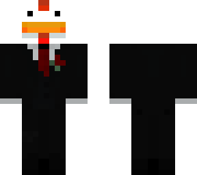 shocked chicken with suit