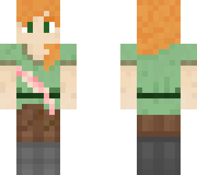alex (alex and steve adventures) (seriously wounded in herobrine returns)
