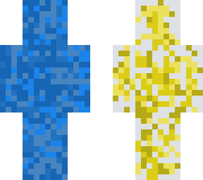 blue and yellow