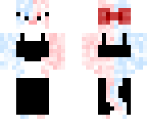 furry half bluepink