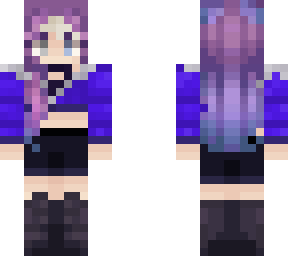 purple antler girl