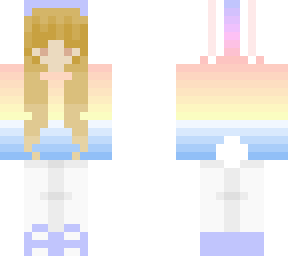 sunset bunny girl - shaded