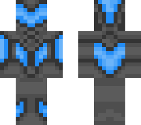 blue mechanical armor