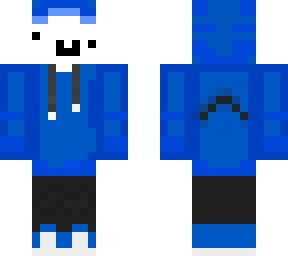 funny looking face (shark suit)
